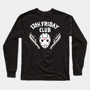 Slasher Retro 80's Club Logo Parody Long Sleeve T-Shirt